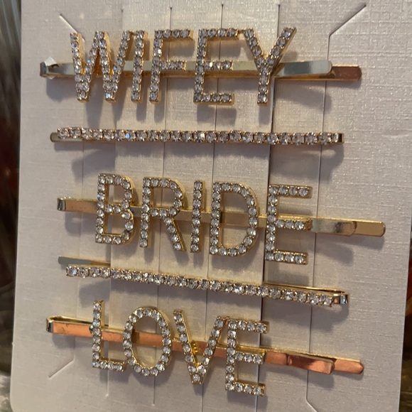 Gold (fake) Wedding Hair accessories Bridal party - Picture 1 of 4